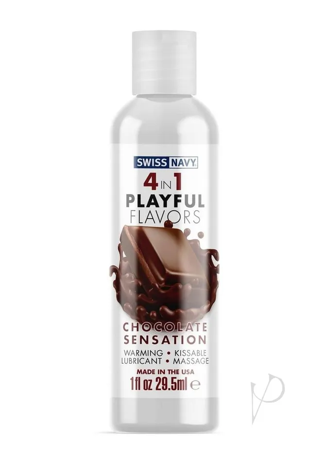 Female Sex Toys Swiss Navy 4 In 1 Chocolate Sensation 1oz
