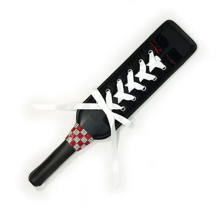 Fetish Pleasure Play Knotted Paddle with White Ribbon YWIL Couples