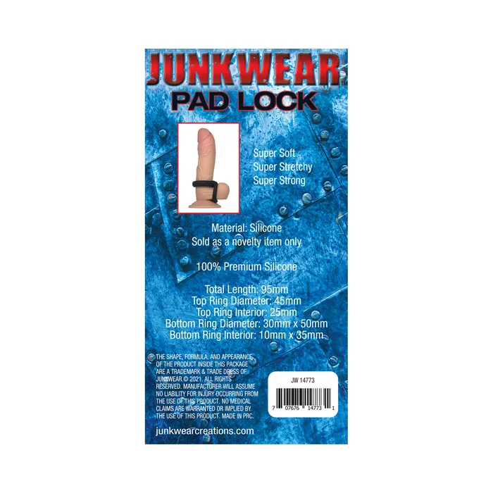 FICL Anal Junkwear Pad Lock Black