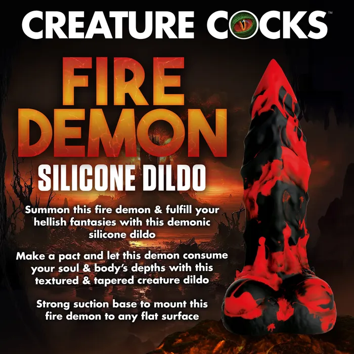 Fiery Demon Monster Dildo XR Brands Dildos