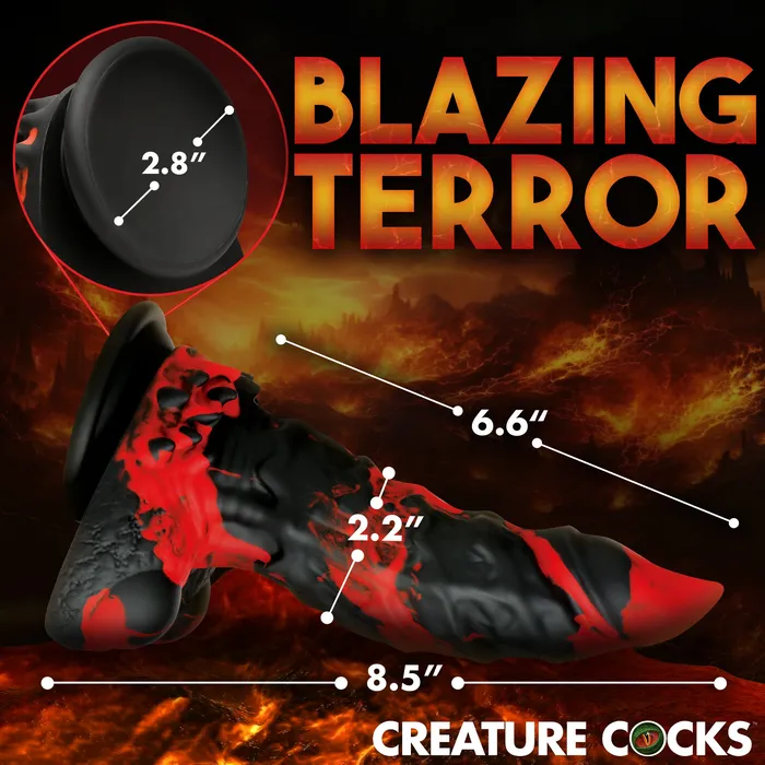 Fiery Demon Monster Dildo XR Brands Dildos
