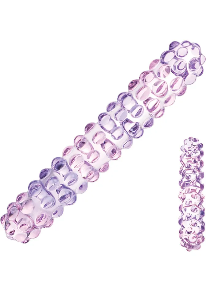 Glas Vibrators Purple Rose Nubby Dildo Glas Vibrators Purple Rose Nubby Dildo