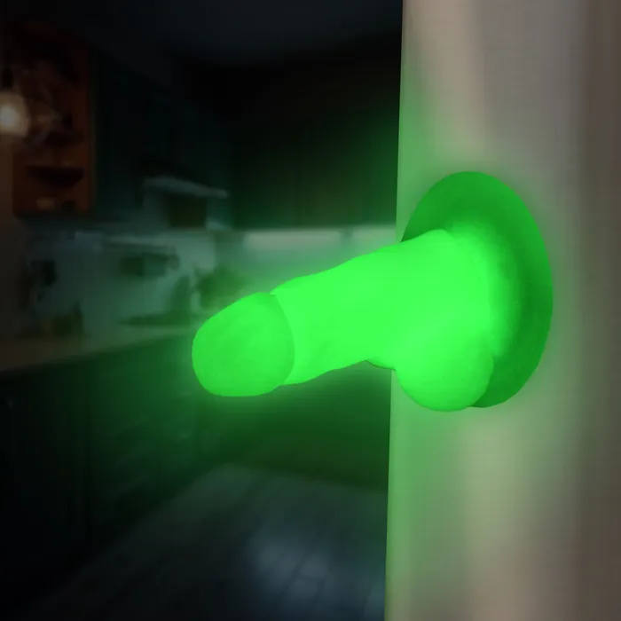 Glowinthedark Suction Snapon Peckers XR Brands Female Sex Toys