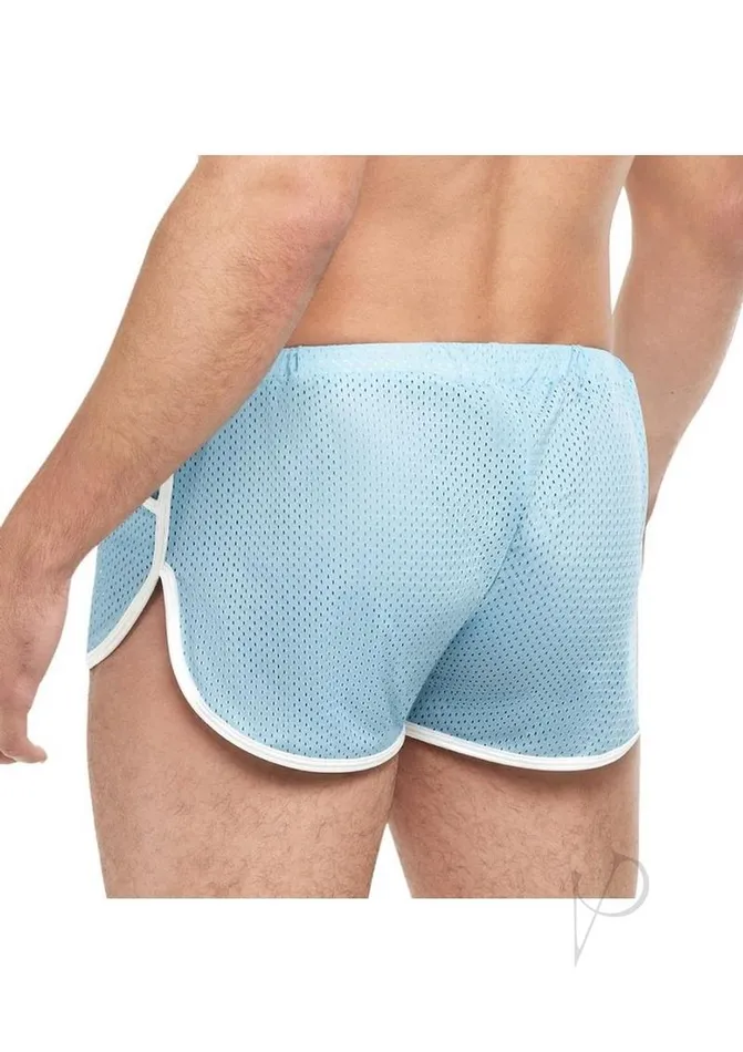 Goal Line Side Split Mesh Short Lxl Blu Goal Line Male Sex Toys