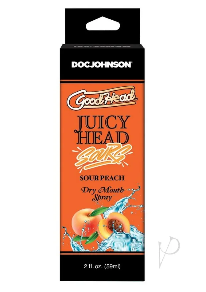 Goodhead Juicy Head Sour Peach 2oz GoodHead Male Sex Toys