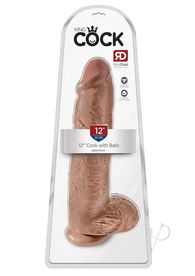 Kc 12 Cock Wballs Tan King Cock Dildos