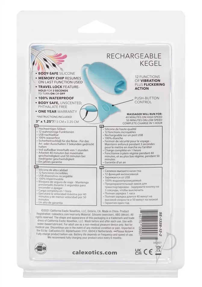 Kegel Female Sex Toys Rechargeable Kegel Teaser Blue Kegel Female Sex Toys Rechargeable Kegel Teaser Blue