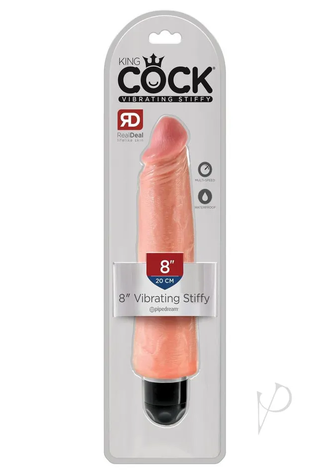King Cock Dildos Kc 8 Vibrating Stiffy Flesh