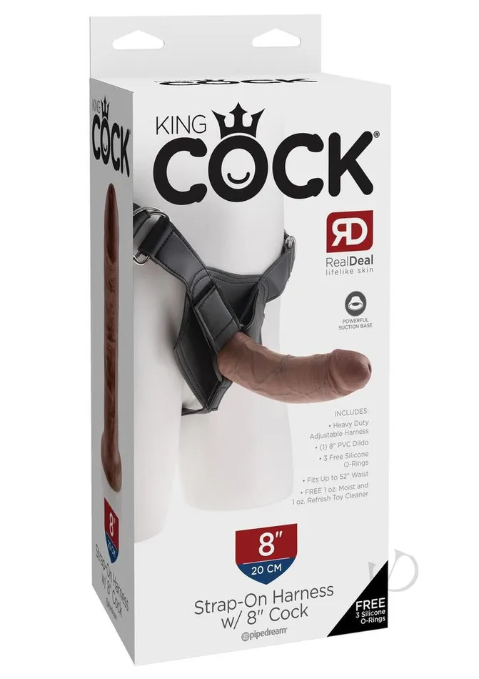King Cock Female Sex Toys Kc Strap On Harness 8 Cock Brown