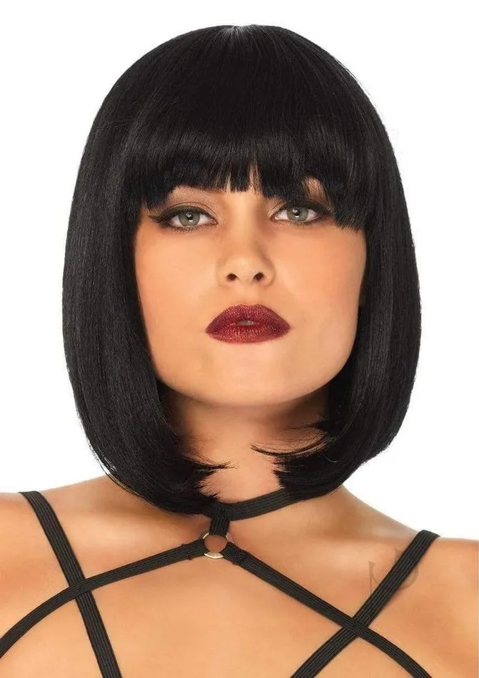 Leg Avenue Vibrators Short Natural Bob Wig Os Blk