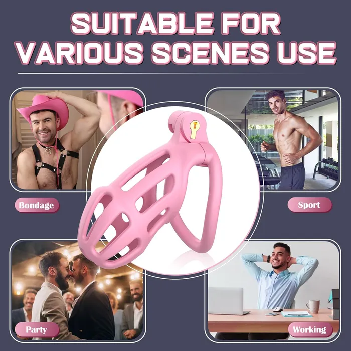 Male Sex Toys CupidSecrets Adjustable Colored Chasity Cage Male Sex Toys CupidSecrets Adjustable Colored Chasity Cage